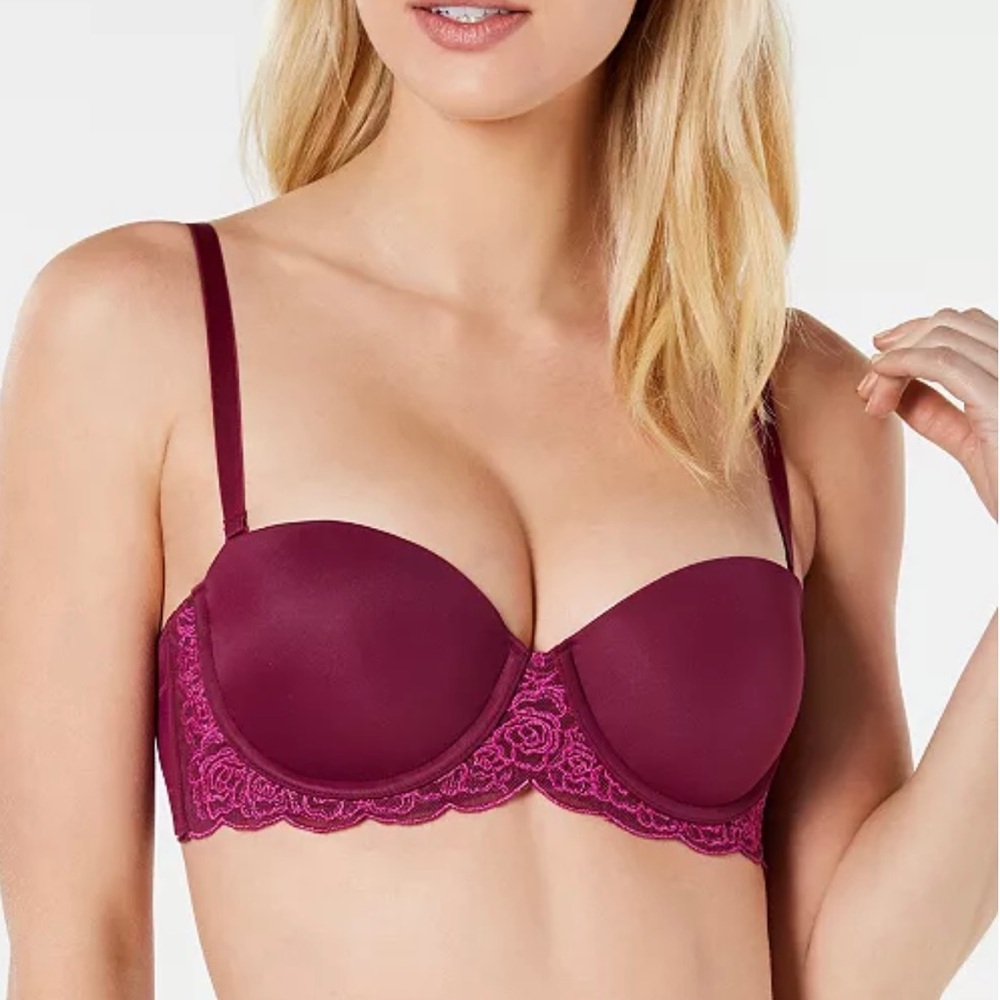NWT Maidenform Love the Lift Embroidered Push-Up Balconette Bra